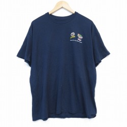 半袖Tシャツ ケロッグプリント ネイビー XL | 古着