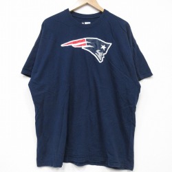 【50%OFF】NFL ニューイングランドペイトリオッツ 半袖Tシャツ アメフト ネイビー XL | 古着