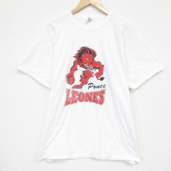 半袖Tシャツ LEONESプリント ホワイト XL | 古着