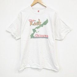 【50%OFF】ヘインズ 半袖Tシャツ 沖縄 生成り ベージュ XL | 古着