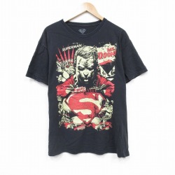 【50%OFF】DCコミックス 半袖Tシャツ スーパーマン ブラック XL | 古着
