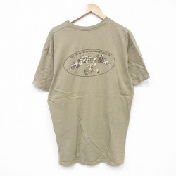 半袖Tシャツ 鳥 ブラウン XL | 古着