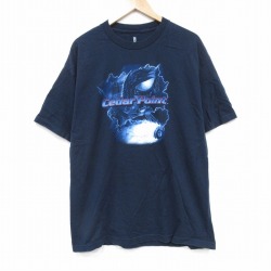 Cedar Point 半袖Tシャツ ネイビー XL | 古着