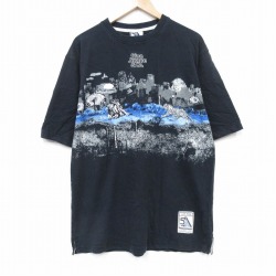 【50%OFF】半袖Tシャツ 5ive Jungle街 ブラック XL | 古着