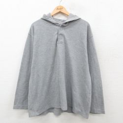 XL★古着 セントジョンズベイ 長袖 ビンテージ Tシャツ パーカー メンズ 00年代 00s 無地 大きいサイズ グレー 霜降り 24nov11 中古