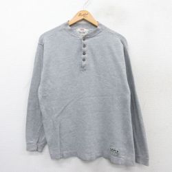 L★古着 リーバイス Levis 長袖 ビンテージ Tシャツ メンズ 00年代 00s ヘンリーネック グレー 25mar31 中古