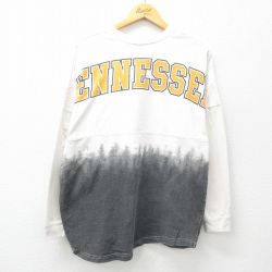 【50%OFF】XL★古着 長袖 ビンテージ Tシャツ メンズ 00年代 00s テネシー 大きいサイズ コットン クルーネック 白他 ホワイト 25apr19 中古