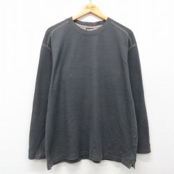 XL★古着 コロンビア COLUMBIA 長袖 ビンテージ Tシャツ メンズ 00年代 00s コットン クルーネック グレー 25apr26 中古