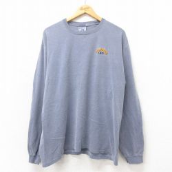 XL★古着 長袖 ビンテージ Tシャツ メンズ 00年代 00s フィラデルフィア コットン クルーネック グレー 25may02 中古