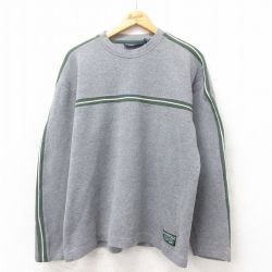 XL★古着 エアロポステール AEROPOSTALE 長袖 ビンテージ Tシャツ メンズ 00年代 00s クルーネック グレー 25may21 中古