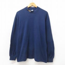 XL★古着 長袖 ビンテージ Tシャツ メンズ 00年代 00s ウルバリン クルーネック 紺 ネイビー 25may23 中古