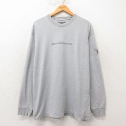 XL★古着 アバクロンビー Abercrombie&fitch 長袖 ビンテージ Tシャツ メンズ 90年代 90s 大きいサイズ コットン クルーネック グレー 霜降り 25jun12 中古