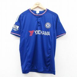 チェルシーFC 半袖Tシャツ YOKOHAMAプリント ブルーストライプ M | 古着