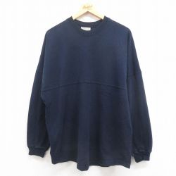 XL★古着 SPIRIT 長袖 Tシャツ メンズ MARTHAS 大きいサイズ USA製 紺 ネイビー 25aug18 中古