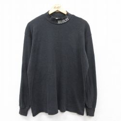 XL★古着 マジェスティック 長袖 ビンテージ Tシャツ メンズ 90年代 90s NBA ダラスマーベリックス モックネック ハイネック USA製 黒 ブラック バスケットボール 【spe】 25aug27 中古