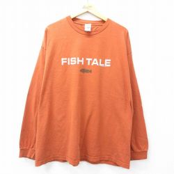 00s 長袖Tシャツ FISH TALE ブラウン XL | 古着