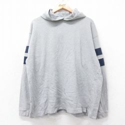 XL★古着 ギャップ GAP 長袖 ビンテージ Tシャツ パーカー メンズ 00年代 00s 無地 大きいサイズ コットン グレー他 【spe】 25aug28 中古