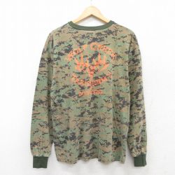 ロスコ 長袖Tシャツ WOLF CREEKプリント グリーン XL | 古着