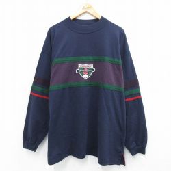 00s 長袖Tシャツ WEMBLEY ネイビー XL | 古着