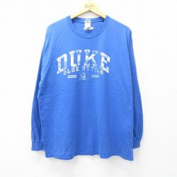 Duke 00s 長袖Tシャツ DUKE ブルー XL | 古着