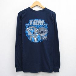 00s 長袖Tシャツ TGM ネイビー XL | 古着