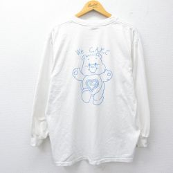 ジャージーズ 00s 長袖Tシャツ クマ ホワイト XL | 古着