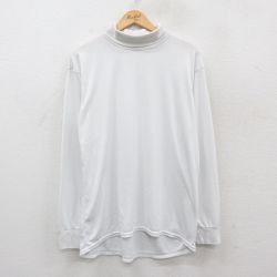 80s 長袖Tシャツ ハイネック ホワイト XL | 古着