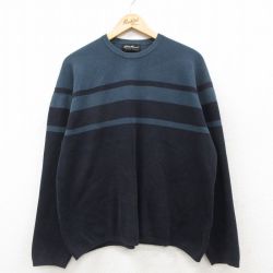 XL★古着 エディーバウアー 長袖 ビンテージ Tシャツ メンズ 00年代 00s 大きいサイズ コットン クルーネック オーストラリア製 紺他【spe】 26feb06