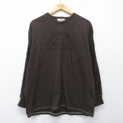ラルフローレン 長袖Tシャツ ビッグロゴ ブラウン L | 古着