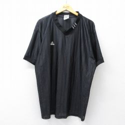 アディダス 90s 半袖Tシャツ ワンポイントロゴ ブラック XL | 古着