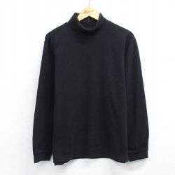 バンヒューセン 長袖Tシャツ タートルネック ブラック XL | 古着
