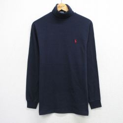 ラルフローレン 90s 長袖Tシャツ ワンポイント ネイビー L | 古着