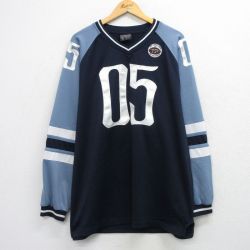 フブ 00s 長袖Tシャツ ネイビー XL | 古着