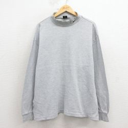 ナイキ 00s 長袖Tシャツ ワンポイントロゴ グレー XL | 古着