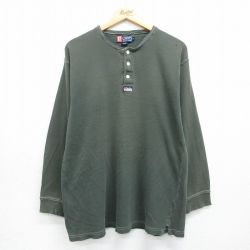 ラルフローレン 90s 長袖Tシャツ ワンポイントロゴ グリーン XL | 古着