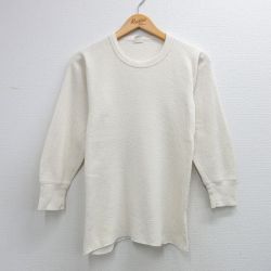 80s 長袖Tシャツ 生成り ベージュ S | 古着