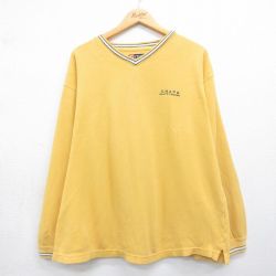 ラルフローレン 90s 長袖Tシャツ ワンポイントロゴ イエロー XL | 古着