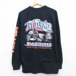 00s 長袖Tシャツ JAY TURNERレーシング ブラック L | 古着