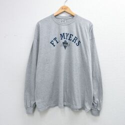 00s 長袖Tシャツ FT MYERS グレー XL | 古着