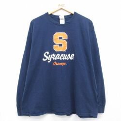 00s 長袖Tシャツ シラキュース オレンジ XL | 古着