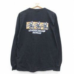 00s 長袖Tシャツ NORTH SHORE HAWAII ブラック L | 古着