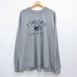 長袖Tシャツ ニタニーライオンズ グレー メンズXL相当 | 古着
