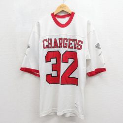 チャンピオン 80s 半袖Tシャツ チャージャーズ ホワイト メンズM相当 | 古着