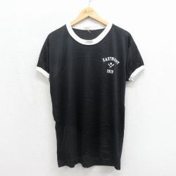 70s 半袖Tシャツ EASTMONT メッシュ地 ブラック メンズL相当 | 古着