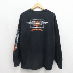 ヘインズ 00s 長袖Tシャツ ガールズカンパニー ブラック メンズXL相当 | 古着