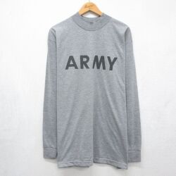 00s 長袖Tシャツ ミリタリー グレー メンズL相当 | 古着