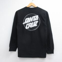 サンタクルーズ 長袖Tシャツ ブラック メンズS相当 | 古着
