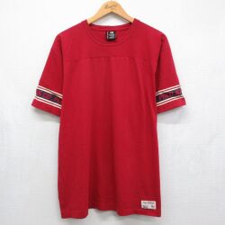 ラルフローレン 長袖フットボールTシャツ フットボール レッド メンズXL相当 | 古着