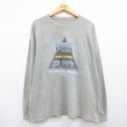 ピンクフロイド 長袖Tシャツ タイダイ グレー メンズXL相当 | 古着