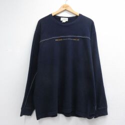 エディーバウアー 00s 長袖Tシャツ アウトドア ネイビー メンズXL相当 | 古着